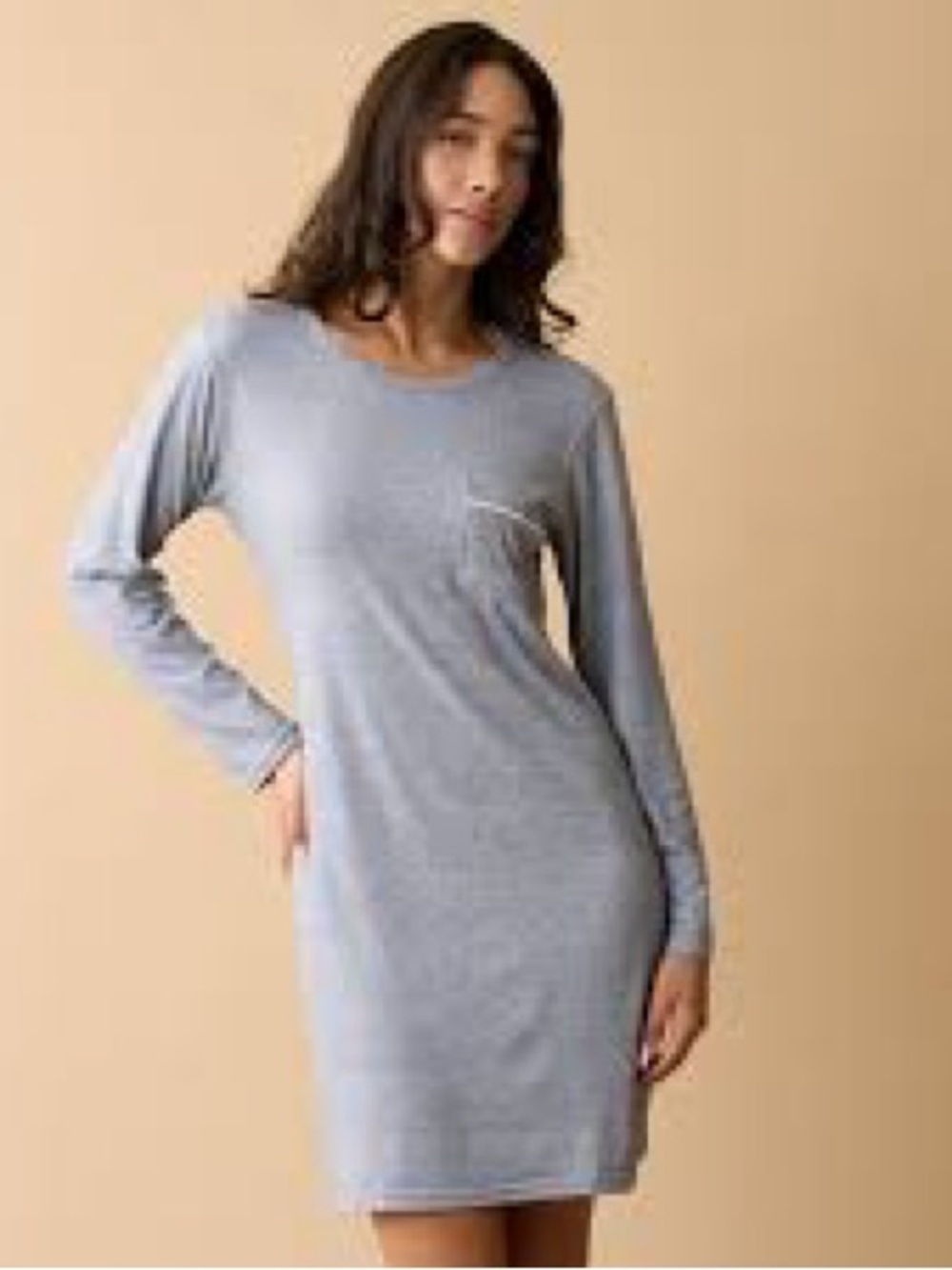 Calvin Klein Gray Long-Sleeve PJ Shirt